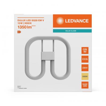 Ledvance DULUX SQ28 EM LED Kompaktlampe GR8 2Pin 13W wie 28W 3000K